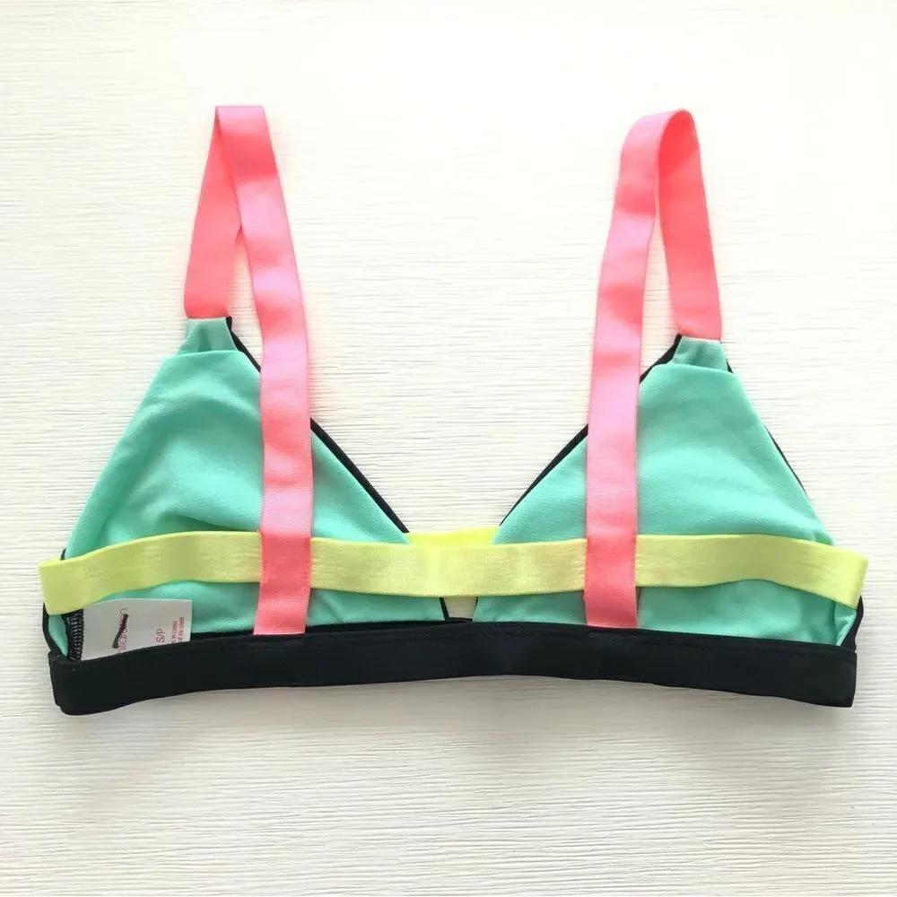 Bundle🛍️ Urban Outfitters Bikini Swimsuit Colorblock Top & Cheeky Bottoms